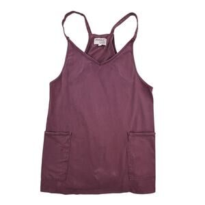 Bucket List Purple Sporty Mini Dress With Built In Romper, Size Small.